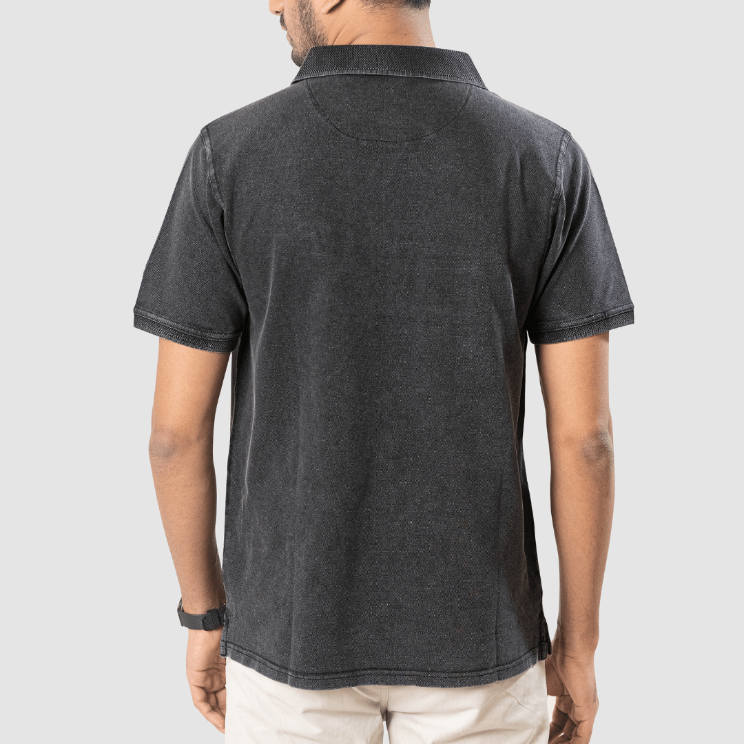 Charcoal Vintage Polo – view 3