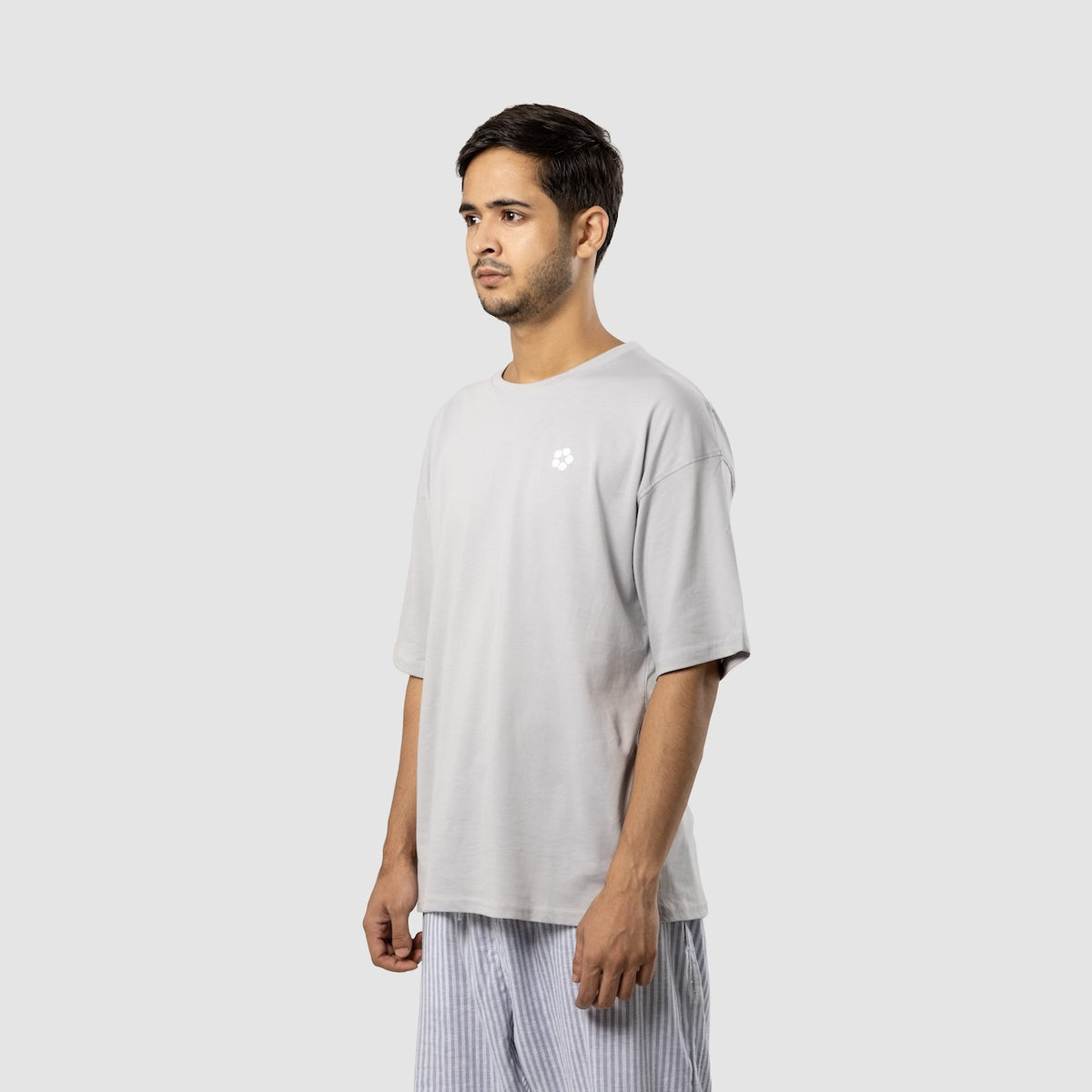 Silver AeroCotton Drop-Shoulder Tee – view 3