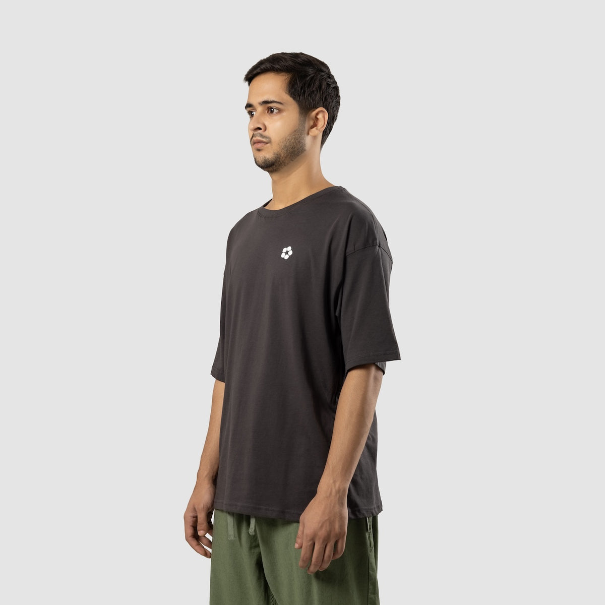 Charcoal AeroCotton Drop-Shoulder Tee – view 3
