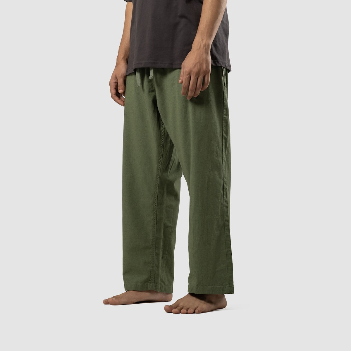 Olive Linen Trouser by COMFIQ