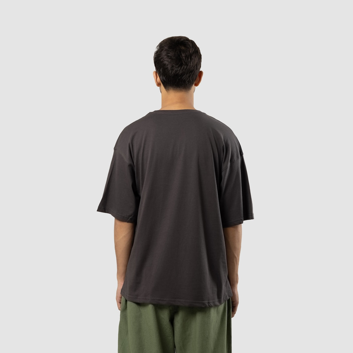 Charcoal AeroCotton Drop-Shoulder Tee – view 4