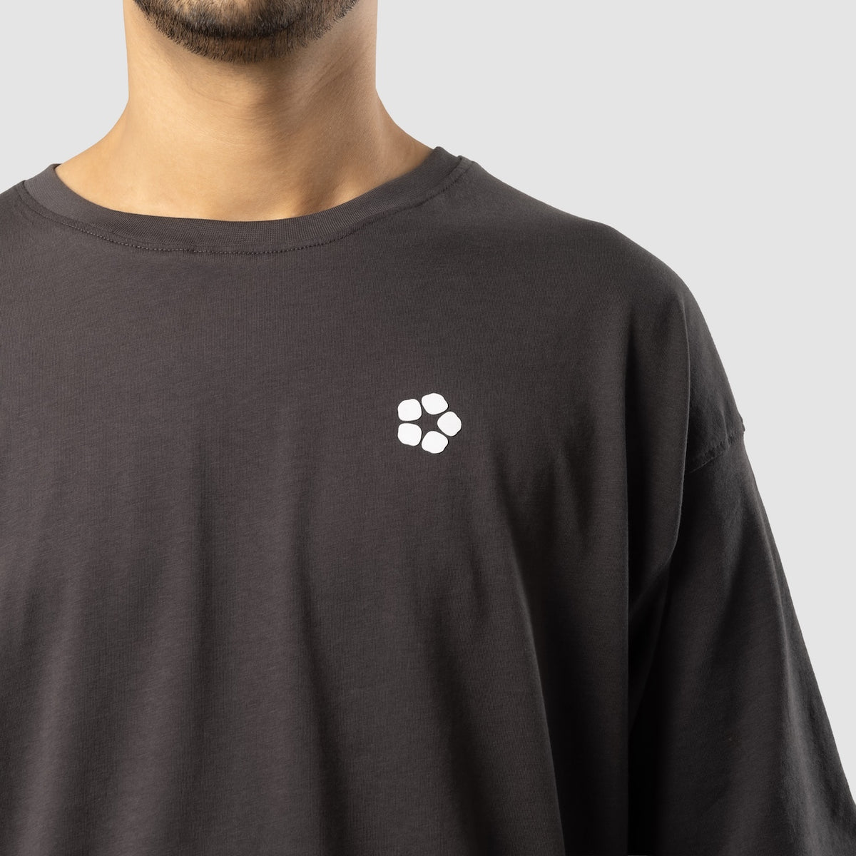 Charcoal AeroCotton Drop-Shoulder Tee – view 2
