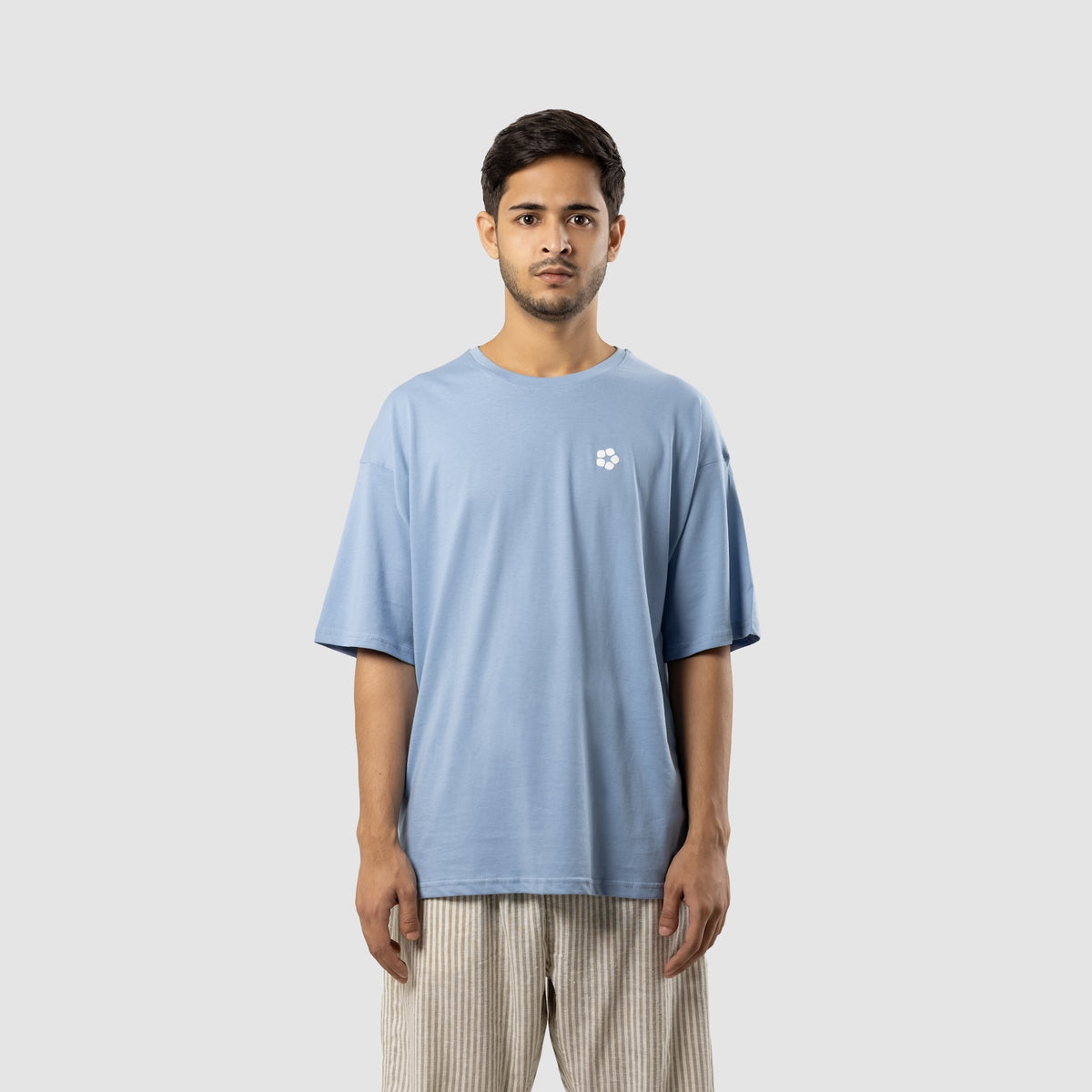Aqua AeroCotton Drop-Shoulder Tee by COMFIQ