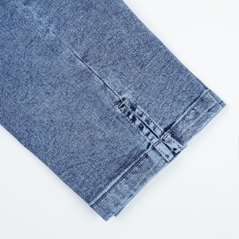 Women's Comfy Denim Trouser in Acid Stone – view 3