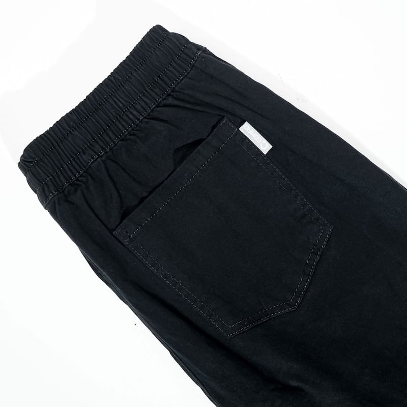 Women's Cotton Twill Trouser in Black – view 2