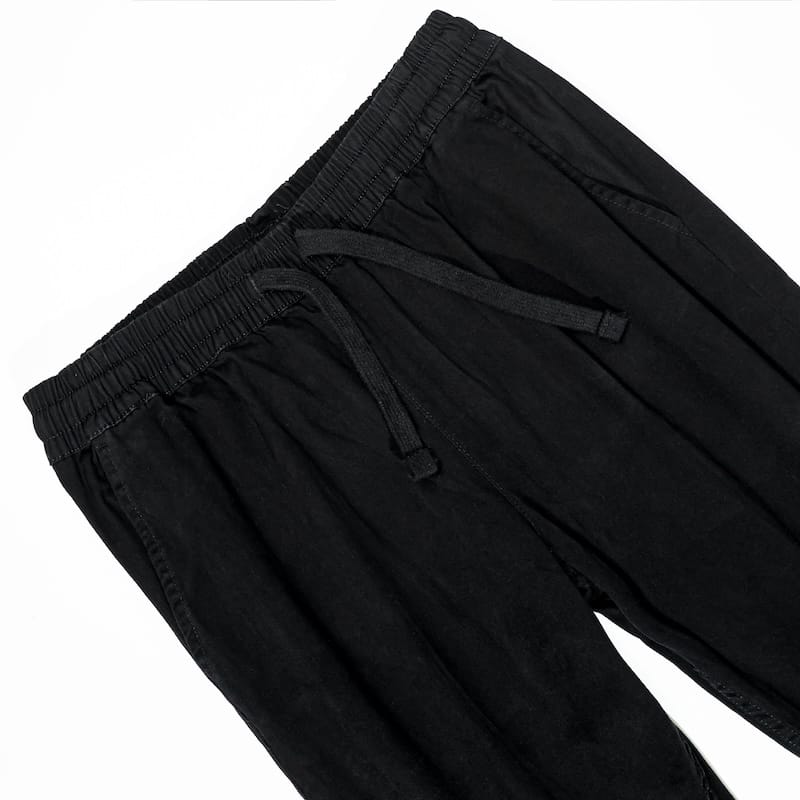 Women's Cotton Twill Trouser in Black – view 3
