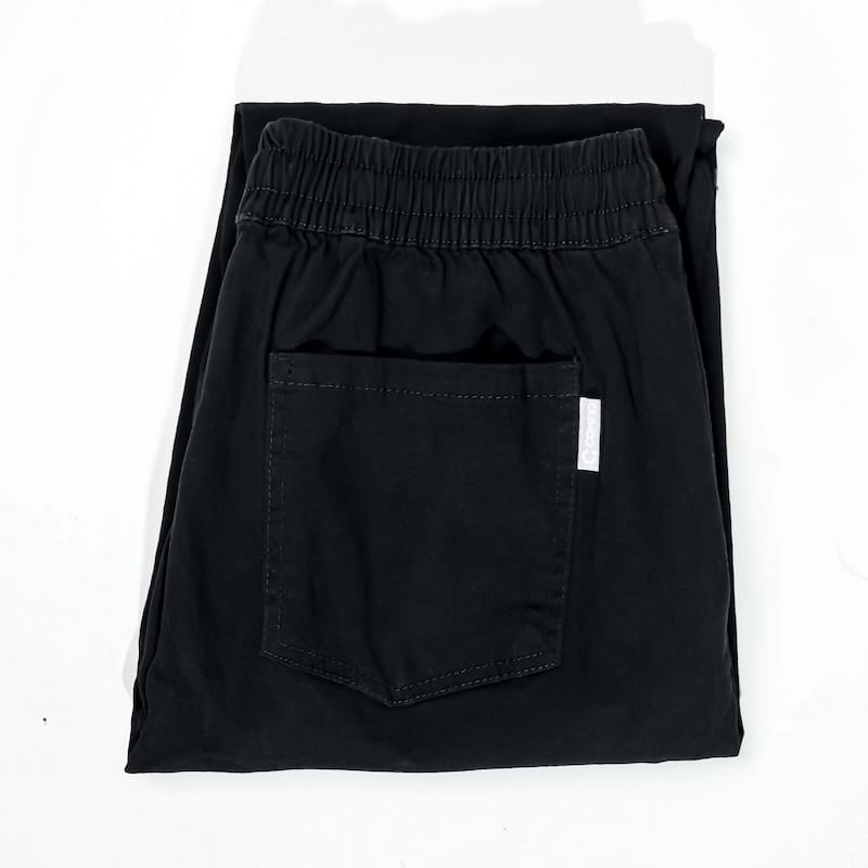 Women's Cotton Twill Trouser in Black – view 5