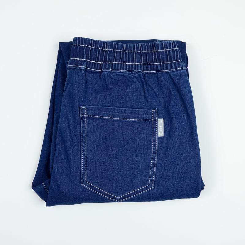 Women's Comfy Denim Trouser in Indigo – view 2