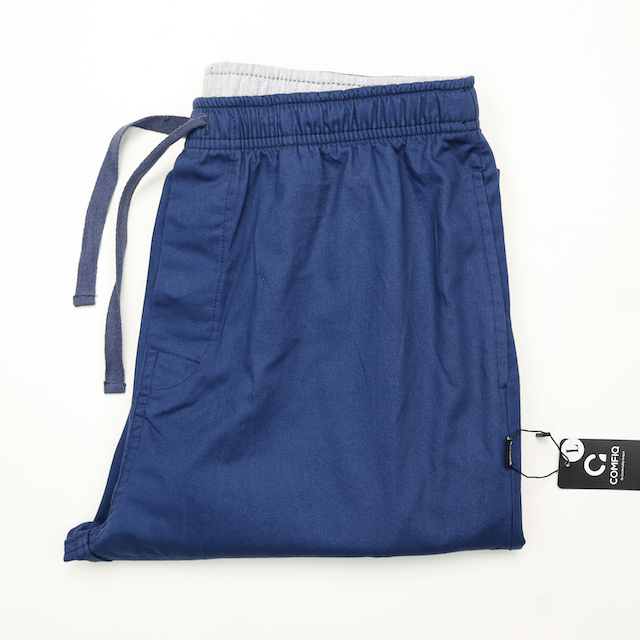 Comfy Cotton Trouser in Navy – view 4