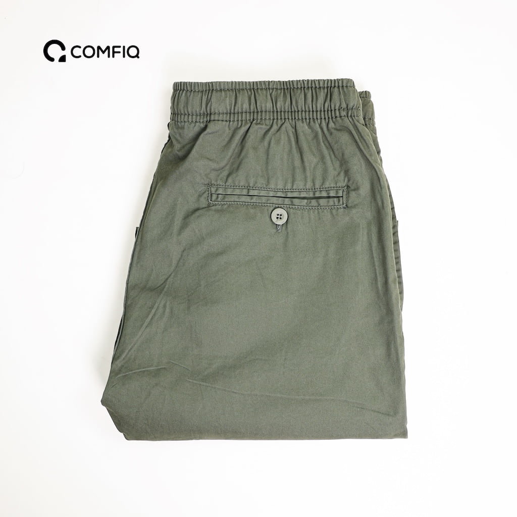 Comfy Cotton Trouser in Olive – view 4