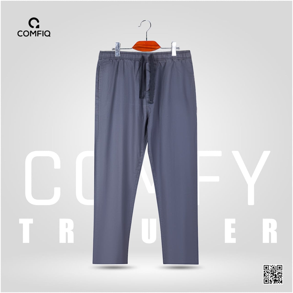 Comfy Cotton Trouser in Stellar by COMFIQ