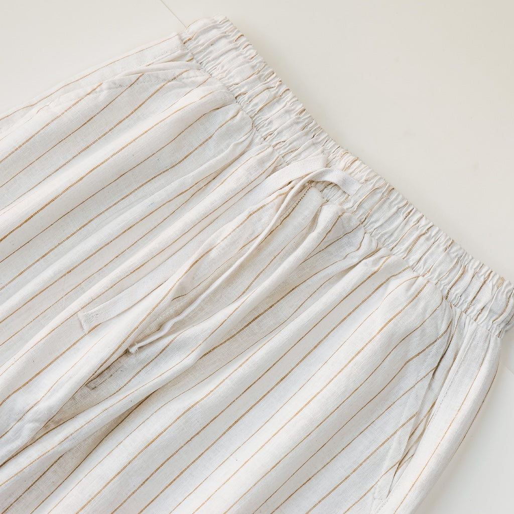 Sand Waves Textured Linen Trouser – view 2