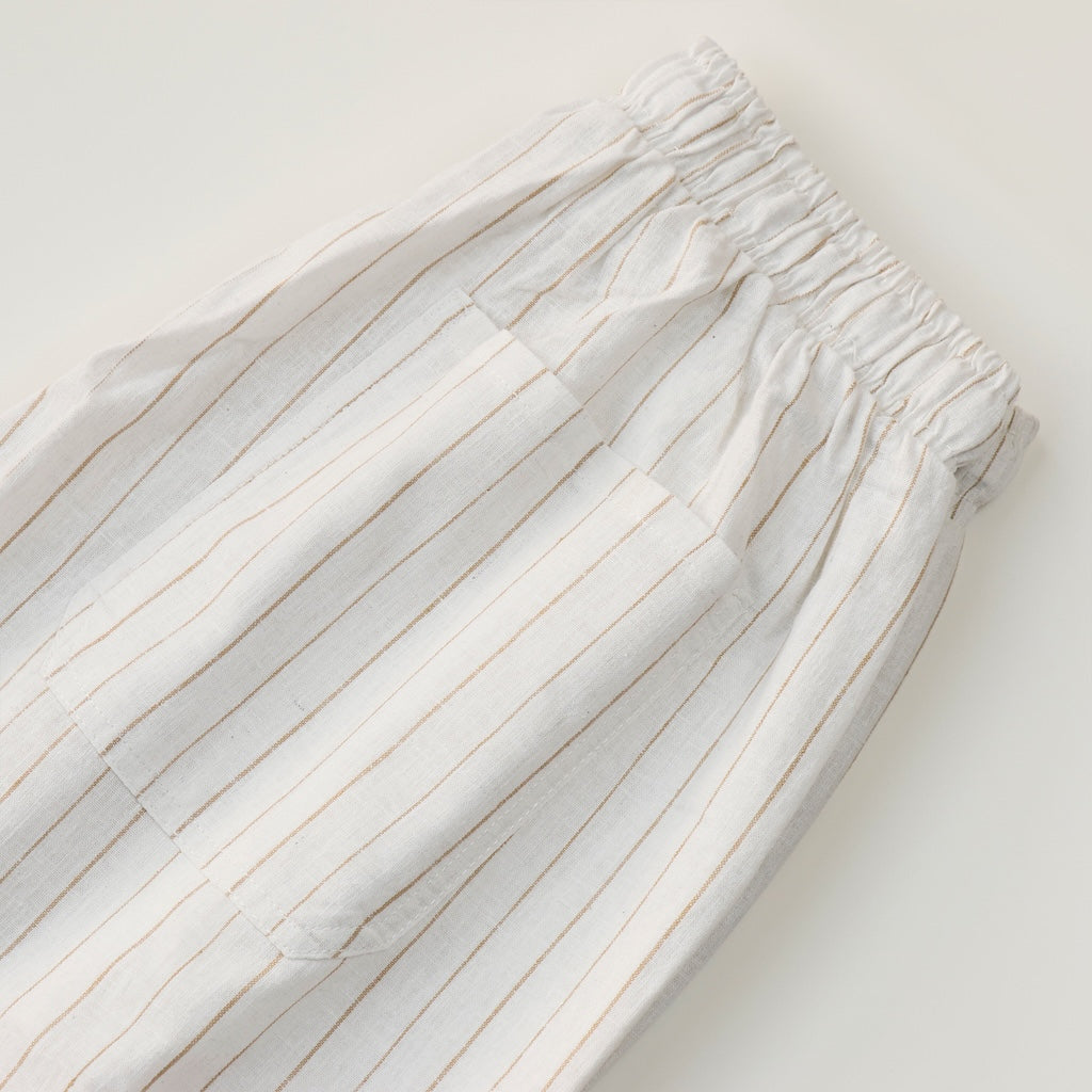 Sand Waves Textured Linen Trouser – view 4