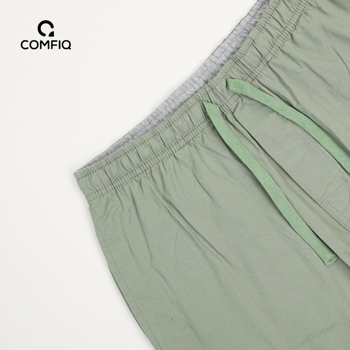 Comfy Cotton Trouser in Ice Green – view 2