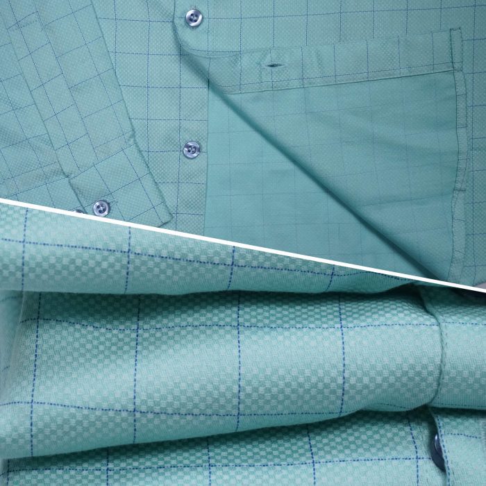 Premium Casual Check Shirt - Arctic Blue - Image 2