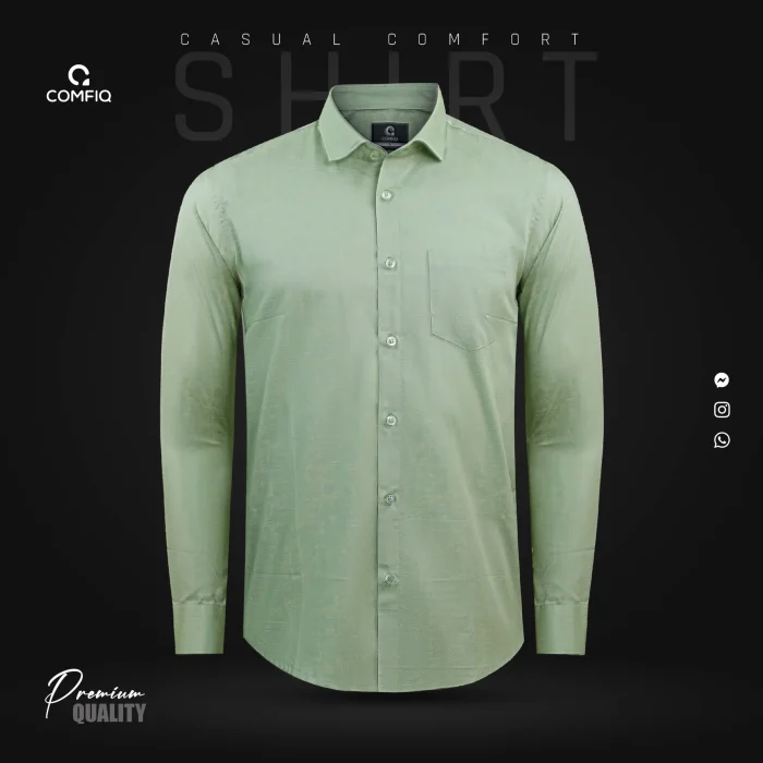 Premium Casual Shirt - Lime Green - Image 1