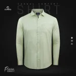 Premium Casual Check Shirt - Icy Green