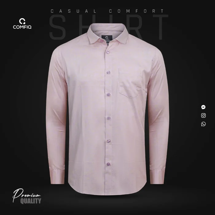Premium Casual Shirt - Rose Pink - Image 1