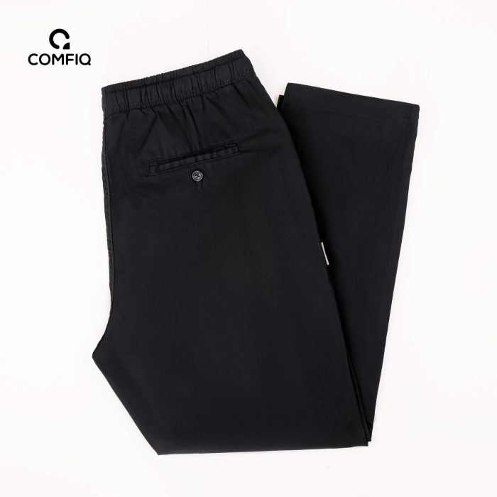 Comfy Cotton Trouser - Black - Image 4