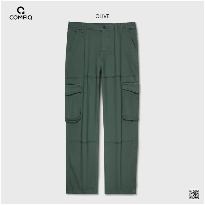 Premium 6 Pocket Cargo Pant - Olive - Image 1