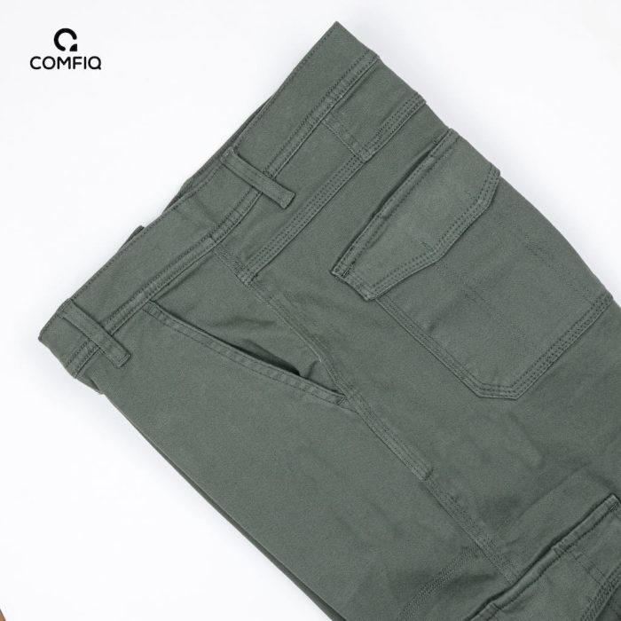 Premium 6 Pocket Cargo Pant - Olive - Image 4