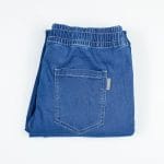 Women’s Comfy Denim Trousers - Classic Blue - Image 2