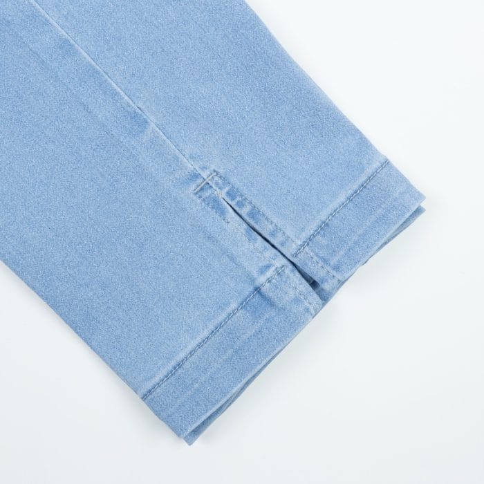Women’s Comfy Denim Trousers - Icy Blue - Image 3