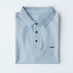 Ice Blue - Double Lacoste Polo