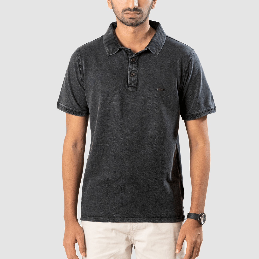 1 Charcoal - Vintage Polo - Image 1