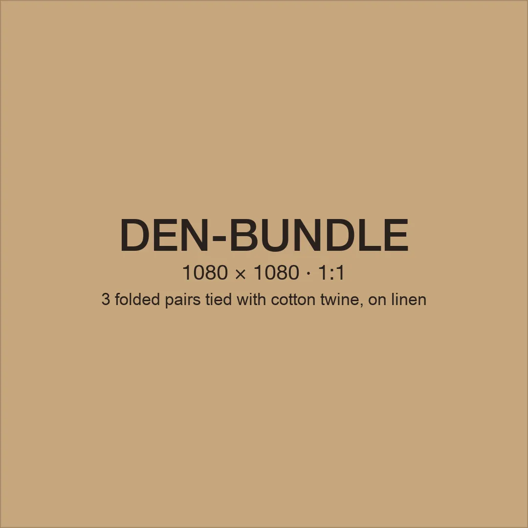 Three folded pairs of COMFIQ denim