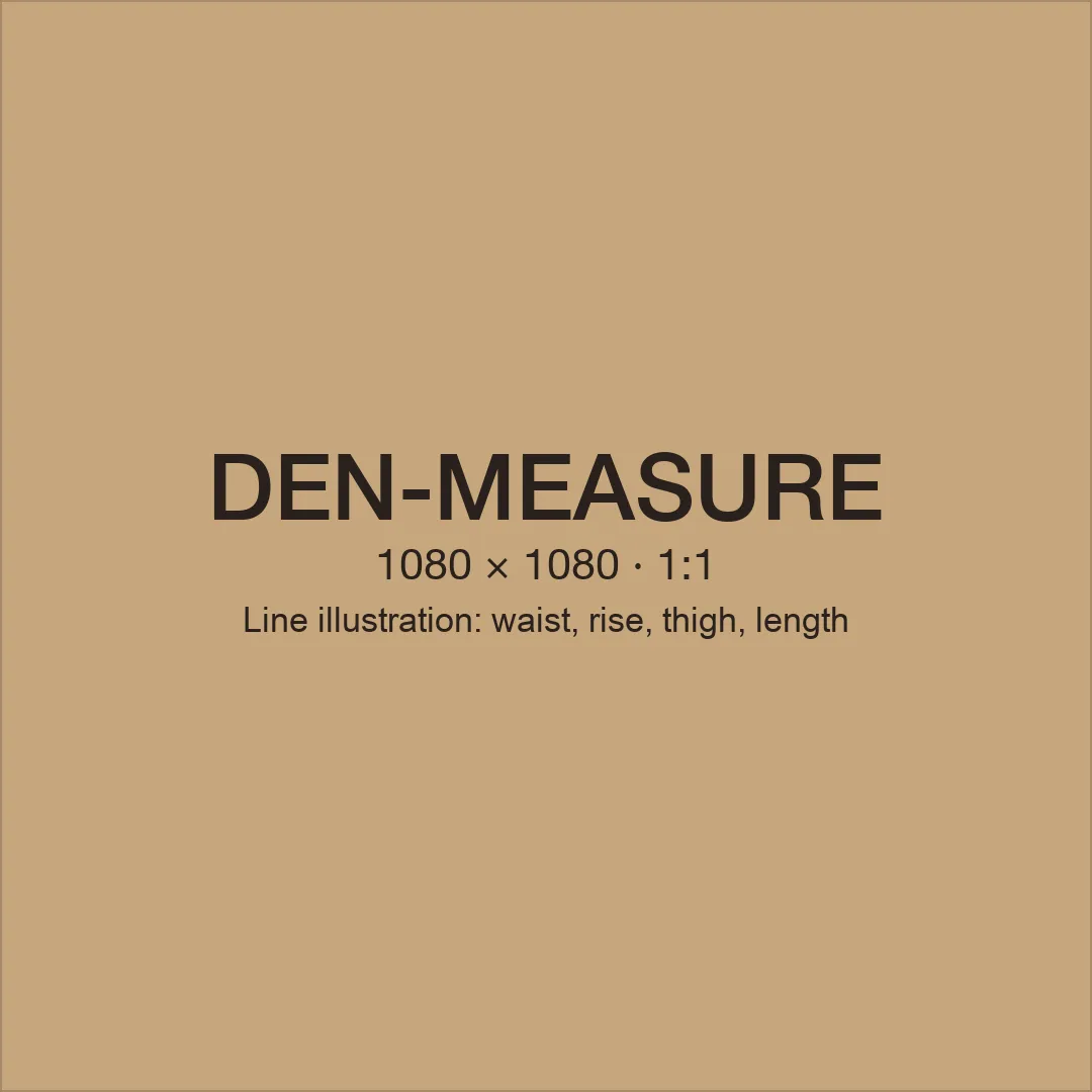 How to measure for denim trousers