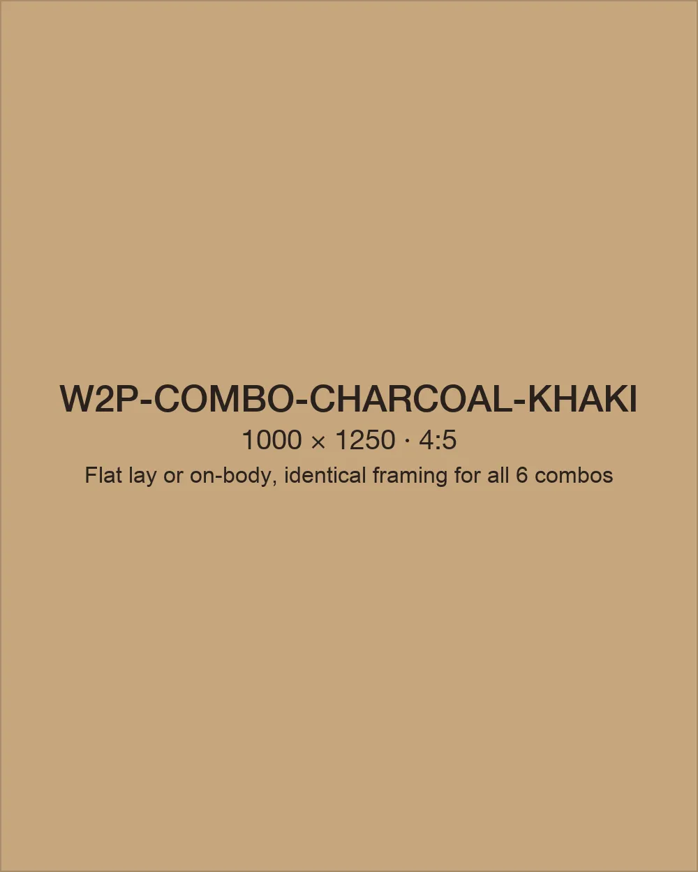 Charcoal polo with Khaki chino