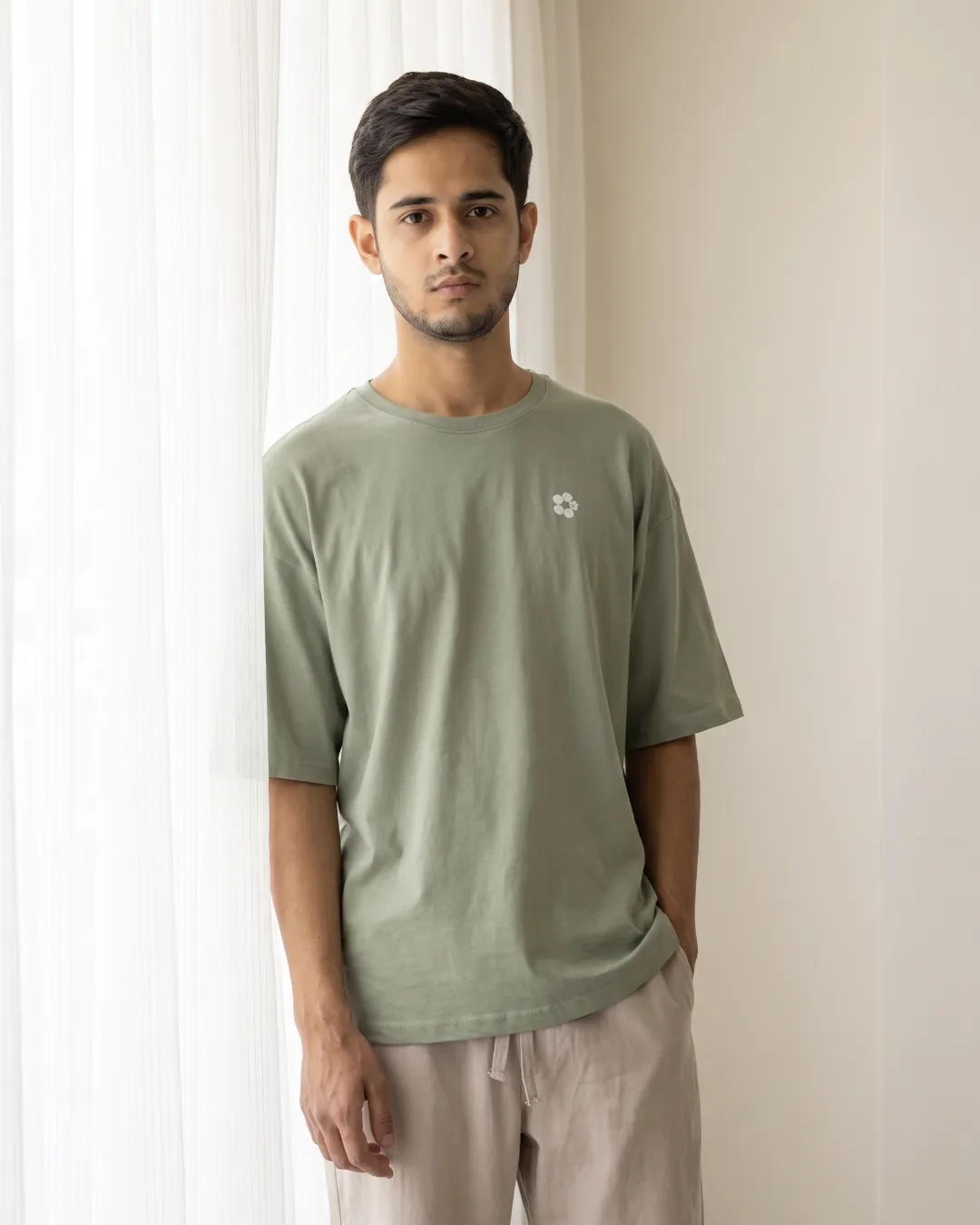 The Flow Collection: sage AeroCotton tee and linen trouser
